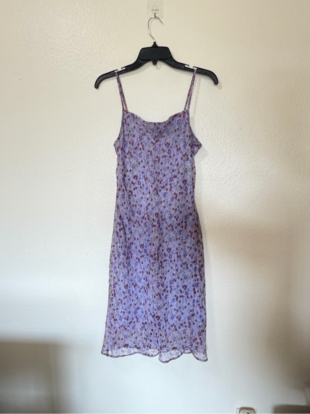Reformation vintage purple Lavender grunch 90s y2k Floral Midi Dress - Picture 6 of 7